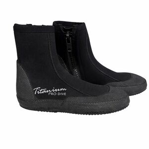 Titanium Pro Dive Neoprene Scuba Boots Black Zip Water Shoes Women’s 5 / EU 36